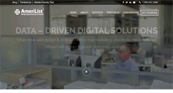 Desktop Screenshot of amerilistwebdesign.com