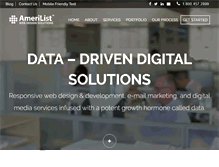 Tablet Screenshot of amerilistwebdesign.com